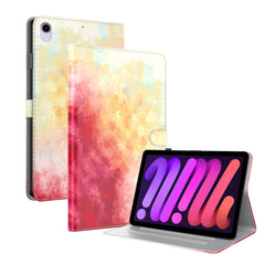 Watercolor Pattern Skin Feel Magnetic Horizontal Flip PU Leather Case with Holder & Card Slots & Photo Frame & Sleep / Wake-up Function, For iPad mini 2024 / mini 6, For iPad Pro 12.9 2022 / 2021 / 2020, For iPad Pro 11 2022 / 2021&2018 / Air 4 (2020)