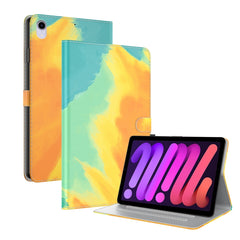 Watercolor Pattern Skin Feel Magnetic Horizontal Flip PU Leather Case with Holder & Card Slots & Photo Frame & Sleep / Wake-up Function, For iPad mini 2024 / mini 6, For iPad Pro 12.9 2022 / 2021 / 2020, For iPad Pro 11 2022 / 2021&2018 / Air 4 (2020)�...