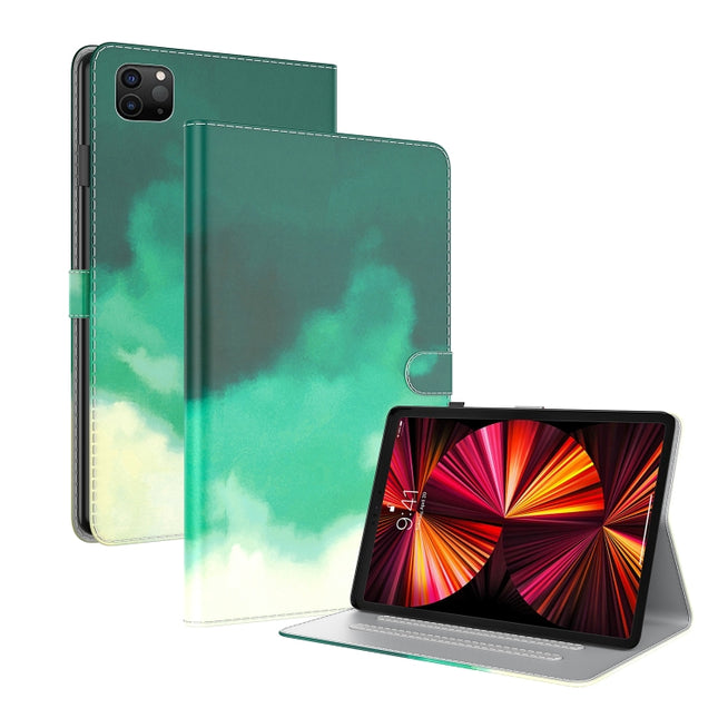 Watercolor Pattern Skin Feel Magnetic Horizontal Flip PU Leather Case with Holder & Card Slots & Photo Frame & Sleep / Wake-up Function, For iPad mini 2024 / mini 6, For iPad Pro 12.9 2022 / 2021 / 2020, For iPad mini 5 / 4 / 3 / 2 / 1                 ...