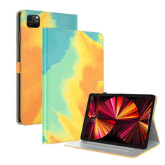 Watercolor Pattern Skin Feel Magnetic Horizontal Flip PU Leather Case with Holder & Card Slots & Photo Frame & Sleep / Wake-up Function, For iPad mini 2024 / mini 6, For iPad Pro 12.9 2022 / 2021 / 2020, For iPad Pro 11 2022 / 2021&2018 / Air 4 (2020)