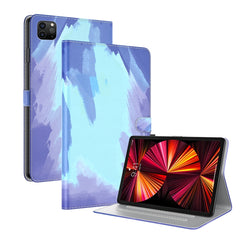 Watercolor Pattern Skin Feel Magnetic Horizontal Flip PU Leather Case with Holder & Card Slots & Photo Frame & Sleep / Wake-up Function, For iPad mini 2024 / mini 6, For iPad Pro 12.9 2022 / 2021 / 2020, For iPad Pro 11 2022 / 2021&2018 / Air 4 (2020)