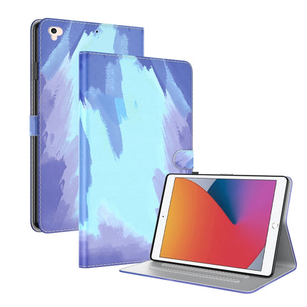 Watercolor Pattern Skin Feel Magnetic Horizontal Flip PU Leather Case with Holder & Card Slots & Photo Frame & Sleep / Wake-up Function, For iPad 9.7 (2018 & 2017) / Air 2 / Air