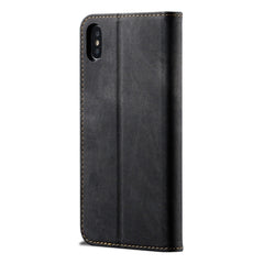 Denim Texture Casual Style Horizontal Flip Leather Case with Holder & Card Slots & Wallet, For iPhone X / XS, For iPhone XS Max