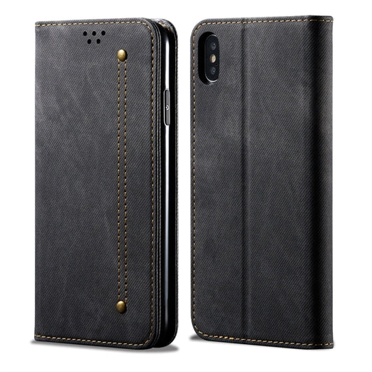 Denim Texture Casual Style Horizontal Flip Leather Case with Holder & Card Slots & Wallet, For iPhone X / XS, For iPhone XS Max