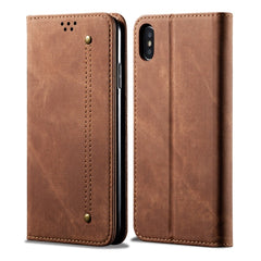 Denim Texture Casual Style Horizontal Flip Leather Case with Holder & Card Slots & Wallet, For iPhone X / XS, For iPhone XS Max