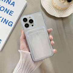 Transparent Card Slot Shockproof TPU Protective Case, For iPhone 13 mini, For iPhone 13, For iPhone 13 Pro, For iPhone 13 Pro Max