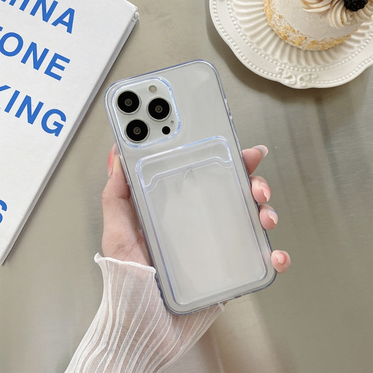 Transparenter Kartensteckplatz Stoßfeste TPU-Schutzhülle, Für iPhone 13 mini, Für iPhone 13, Für iPhone 13 Pro, Für iPhone 13 Pro Max