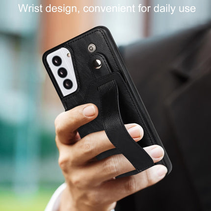 Crazy Horse Texture Shockproof TPU + PU Leather Case with Card Slot & Wrist Strap Holder, For Samsung Galaxy S21 5G, For Samsung Galaxy S21+ 5G, For Samsung Galaxy S21 Ultra 5G