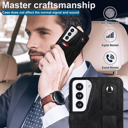 Crazy Horse Texture Shockproof TPU + PU Leather Case with Card Slot & Wrist Strap Holder, For Samsung Galaxy S21 5G, For Samsung Galaxy S21+ 5G, For Samsung Galaxy S21 Ultra 5G