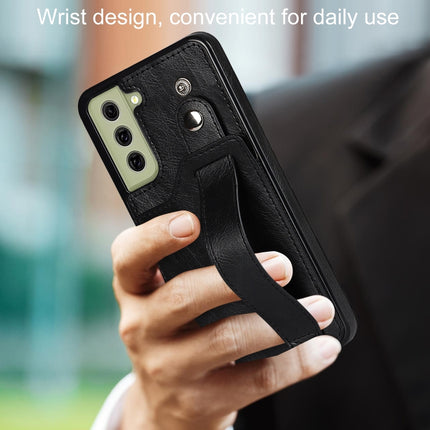 Crazy Horse Texture Shockproof TPU + PU Leather Case with Card Slot & Wrist Strap Holder, For Samsung Galaxy S21 FE, For Samsung Galaxy S20, For Samsung Galaxy S20+