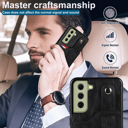 Crazy Horse Texture Shockproof TPU + PU Leather Case with Card Slot & Wrist Strap Holder, For Samsung Galaxy S21 FE, For Samsung Galaxy S20, For Samsung Galaxy S20+