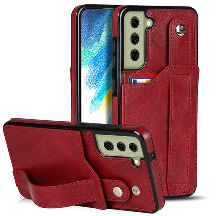 Crazy Horse Texture Shockproof TPU + PU Leather Case with Card Slot & Wrist Strap Holder, For Samsung Galaxy S21 FE, For Samsung Galaxy S20, For Samsung Galaxy S20+
