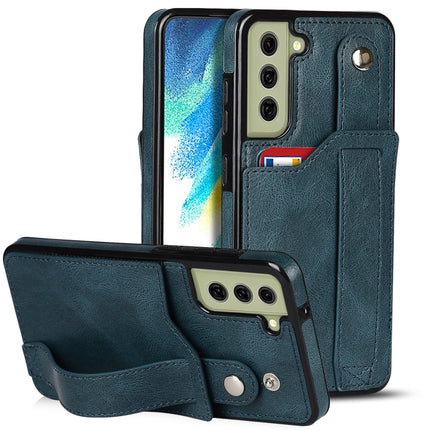Crazy Horse Texture Shockproof TPU + PU Leather Case with Card Slot & Wrist Strap Holder, For Samsung Galaxy S21 FE, For Samsung Galaxy S20, For Samsung Galaxy S20+