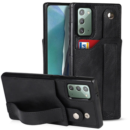 Crazy Horse Texture Shockproof TPU + PU Leather Case with Card Slot & Wrist Strap Holder, For Samsung Galaxy S20 Ultra, For Samsung Galaxy Note20, For Samsung Galaxy Note20 Ultra