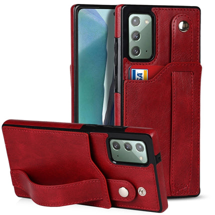 Crazy Horse Texture Shockproof TPU + PU Leather Case with Card Slot & Wrist Strap Holder, For Samsung Galaxy S20 Ultra, For Samsung Galaxy Note20, For Samsung Galaxy Note20 Ultra