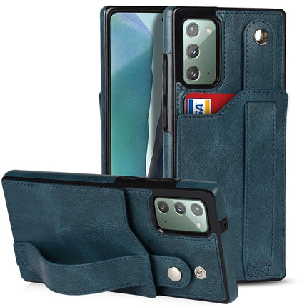 Crazy Horse Texture Shockproof TPU + PU Leather Case with Card Slot & Wrist Strap Holder, For Samsung Galaxy S20 Ultra, For Samsung Galaxy Note20, For Samsung Galaxy Note20 Ultra