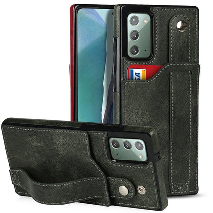 Crazy Horse Texture Shockproof TPU + PU Leather Case with Card Slot & Wrist Strap Holder, For Samsung Galaxy S20 Ultra, For Samsung Galaxy Note20, For Samsung Galaxy Note20 Ultra
