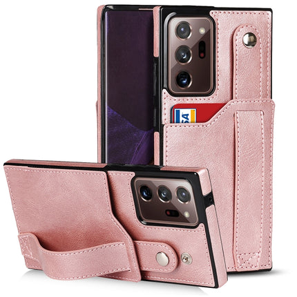 Crazy Horse Texture Shockproof TPU + PU Leather Case with Card Slot & Wrist Strap Holder, For Samsung Galaxy S20 Ultra, For Samsung Galaxy Note20, For Samsung Galaxy Note20 Ultra
