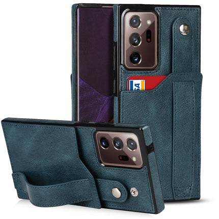 Crazy Horse Texture Shockproof TPU + PU Leather Case with Card Slot & Wrist Strap Holder, For Samsung Galaxy S20 Ultra, For Samsung Galaxy Note20, For Samsung Galaxy Note20 Ultra