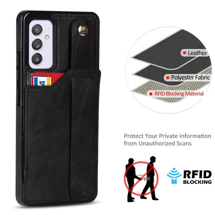 Crazy Horse Texture Shockproof TPU + PU Leather Case with Card Slot & Wrist Strap Holder, For Samsung Galaxy A82 5G, For Samsung Galaxy A72 5G / 4G, For Samsung Galaxy A52 5G / 4G