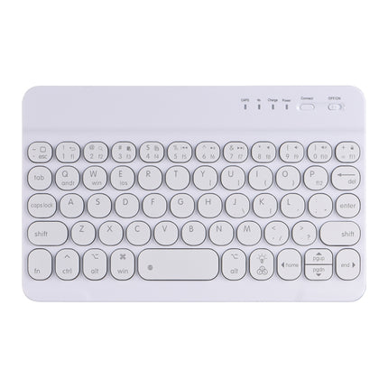 HY006D Round Keys Detachable Bluetooth Keyboard Leather Case with Colorful Backlight & Holder for iPad mini 6, HY006D