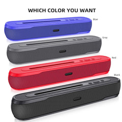 NewRixing NR-9017 Outdoor Portable Bluetooth Speaker with Phone Holder, Support Hands-free Call / TF Card / FM / U Disk