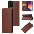 For Samsung Galaxy S21 Ultra 5G / Brown