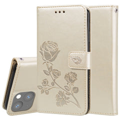 Rose Embossed Horizontal Flip PU Leather Case with Holder & Card Slots & Wallet, For iPhone 13 mini, For iPhone 13, For iPhone 13 Pro, For iPhone 13 Pro Max