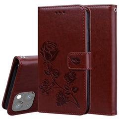 Rose Embossed Horizontal Flip PU Leather Case with Holder & Card Slots & Wallet, For iPhone 13 mini, For iPhone 13, For iPhone 13 Pro, For iPhone 13 Pro Max