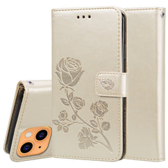 Rose Embossed Horizontal Flip PU Leather Case with Holder & Card Slots & Wallet, For iPhone 13 mini, For iPhone 13, For iPhone 13 Pro, For iPhone 13 Pro Max