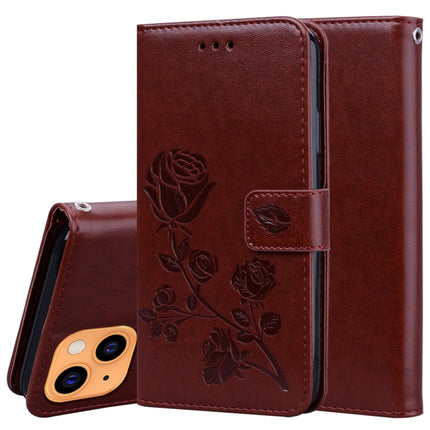 Rose Embossed Horizontal Flip PU Leather Case with Holder & Card Slots & Wallet, For iPhone 13, For iPhone 13 Pro, For iPhone 13 Pro Max
