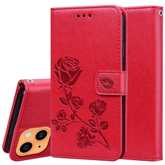 Rose Embossed Horizontal Flip PU Leather Case with Holder & Card Slots & Wallet, For iPhone 13 mini, For iPhone 13, For iPhone 13 Pro, For iPhone 13 Pro Max