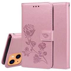 Rose Embossed Horizontal Flip PU Leather Case with Holder & Card Slots & Wallet, For iPhone 13 mini, For iPhone 13, For iPhone 13 Pro, For iPhone 13 Pro Max