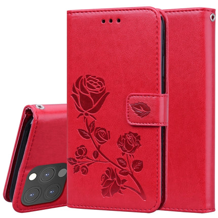 Rose Embossed Horizontal Flip PU Leather Case with Holder & Card Slots & Wallet, For iPhone 13, For iPhone 13 Pro, For iPhone 13 Pro Max