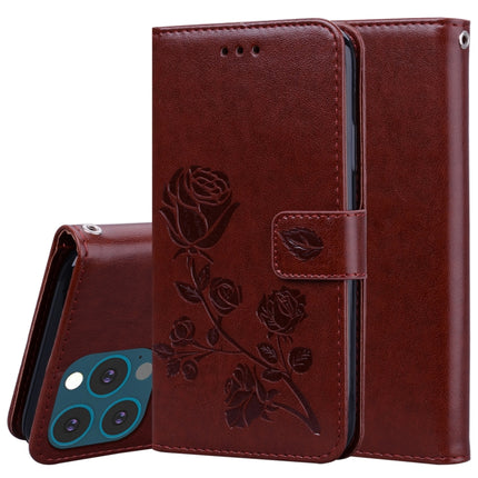 Rose Embossed Horizontal Flip PU Leather Case with Holder & Card Slots & Wallet, For iPhone 13, For iPhone 13 Pro, For iPhone 13 Pro Max