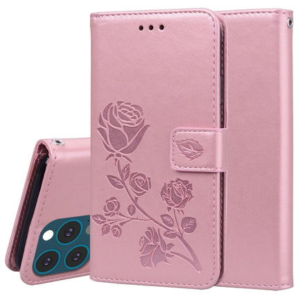 Rose Embossed Horizontal Flip PU Leather Case with Holder & Card Slots & Wallet, For iPhone 13, For iPhone 13 Pro, For iPhone 13 Pro Max