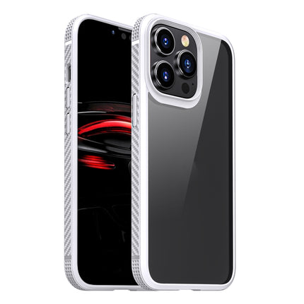 MG Series Carbon Fiber TPU + Clear PC Four-corner Airbag Shockproof Case, For iPhone 13 mini, For iPhone 13, For iPhone 13 Pro, For iPhone 13 Pro Max