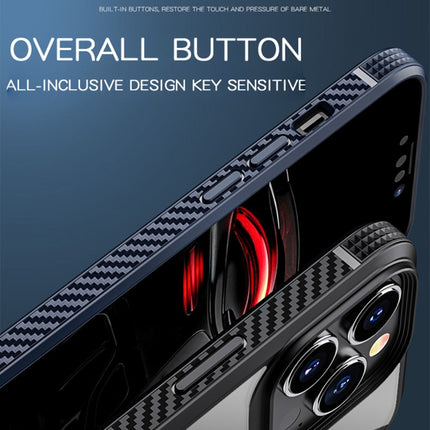MG Series Carbon Fiber TPU + Clear PC Four-corner Airbag Shockproof Case, For iPhone 13 mini, For iPhone 13, For iPhone 13 Pro, For iPhone 13 Pro Max