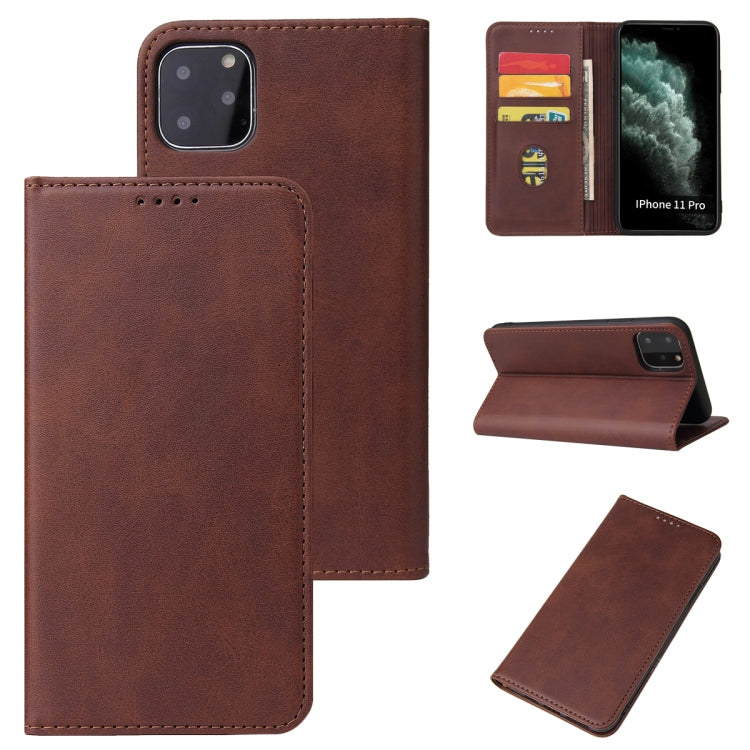 Calf Texture Magnetic Horizontal Flip Leather Case with Holder & Card Slots & Wallet, For iPhone 12 mini, For iPhone 12 / 12 Pro, For iPhone 12 Pro Max, For iPhone 11 Pro, For iPhone 11 Pro Max, For iPhone X / XS