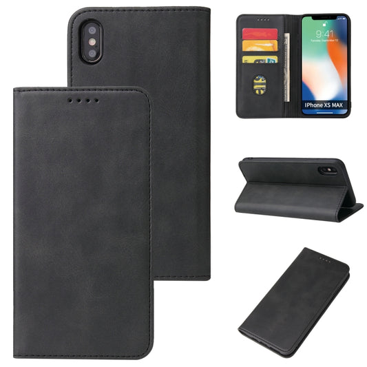 Funda de piel con tapa horizontal magnética con textura de becerro, ranuras para tarjetas y billetera, para iPhone XS Max, para iPhone SE 2022 / SE 2020 / 8 / 7, para iPhone 8 Plus / 7 Plus