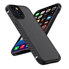 Funda a prueba de golpes de TPU + PC de fibra de carbono serie iPAKY MG para iPhone 13 mini, iPhone 13, iPhone 13 Pro, iPhone 13 Pro Max