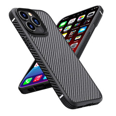 Funda a prueba de golpes de TPU + PC de fibra de carbono serie iPAKY MG para iPhone 13 mini, iPhone 13, iPhone 13 Pro, iPhone 13 Pro Max