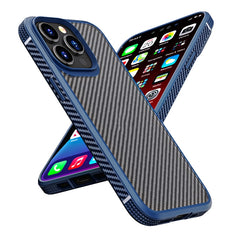 Funda a prueba de golpes de TPU + PC de fibra de carbono serie iPAKY MG para iPhone 13 mini, iPhone 13, iPhone 13 Pro, iPhone 13 Pro Max