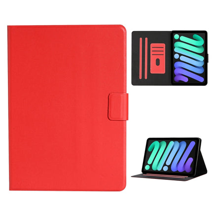 Pure Color Horizontal Flip Leather Case with Card Slots & Holder & Sleep / Wake-up Function, For iPad mini 2024 / mini 6, For iPad mini 6