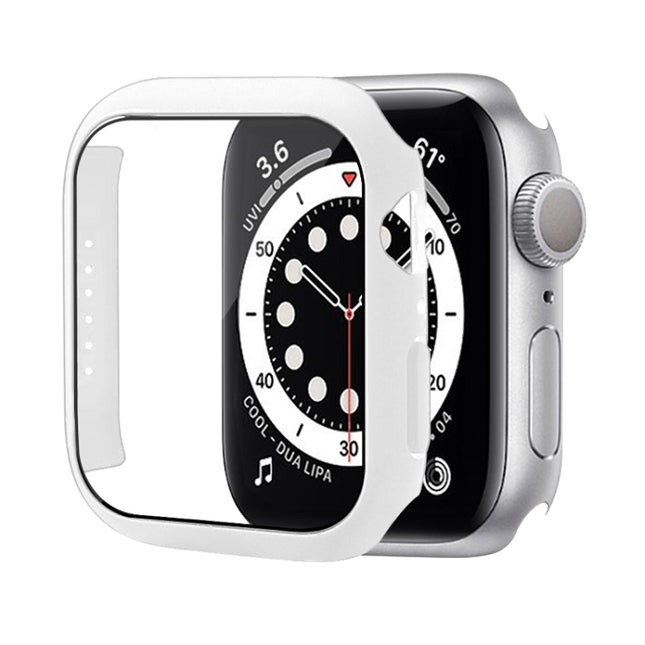 Shockproof PC Protective Case with Tempered Glass Film, For Apple Watch Series 9 / 8 / 7 41mm