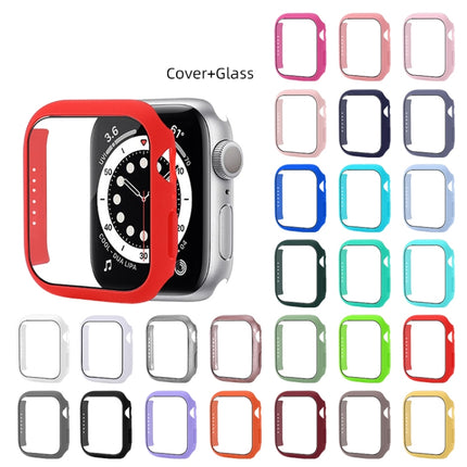 Shockproof PC Protective Case with Tempered Glass Film, For Apple Watch Series 9 / 8 / 7 41mm