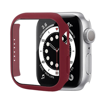 Shockproof PC Protective Case with Tempered Glass Film, For Apple Watch Series 9 / 8 / 7 45mm