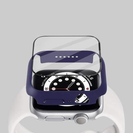 Shockproof PC Protective Case with Tempered Glass Film, For Apple Watch Series 9 / 8 / 7 45mm