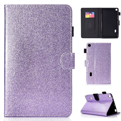 Estuche de cuero con tapa horizontal con soporte y ranura para tarjetas y barniz brillante para Huawei MediaPad M6 8.4, Huawei MediaPad M6 10.8, Huawei MediaPad T3 7.0, Huawei MediaPad T3 10.0 y Huawei MediaPad T5