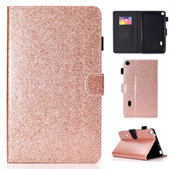 Varnish Glitter Powder Horizontal Flip Leather Case with Holder & Card Slot, For Huawei MediaPad M6 8.4, For Huawei MediaPad M6 10.8, For Huawei MediaPad T3 7.0, For Huawei MediaPad T3 10.0, For Huawei MediaPad T5